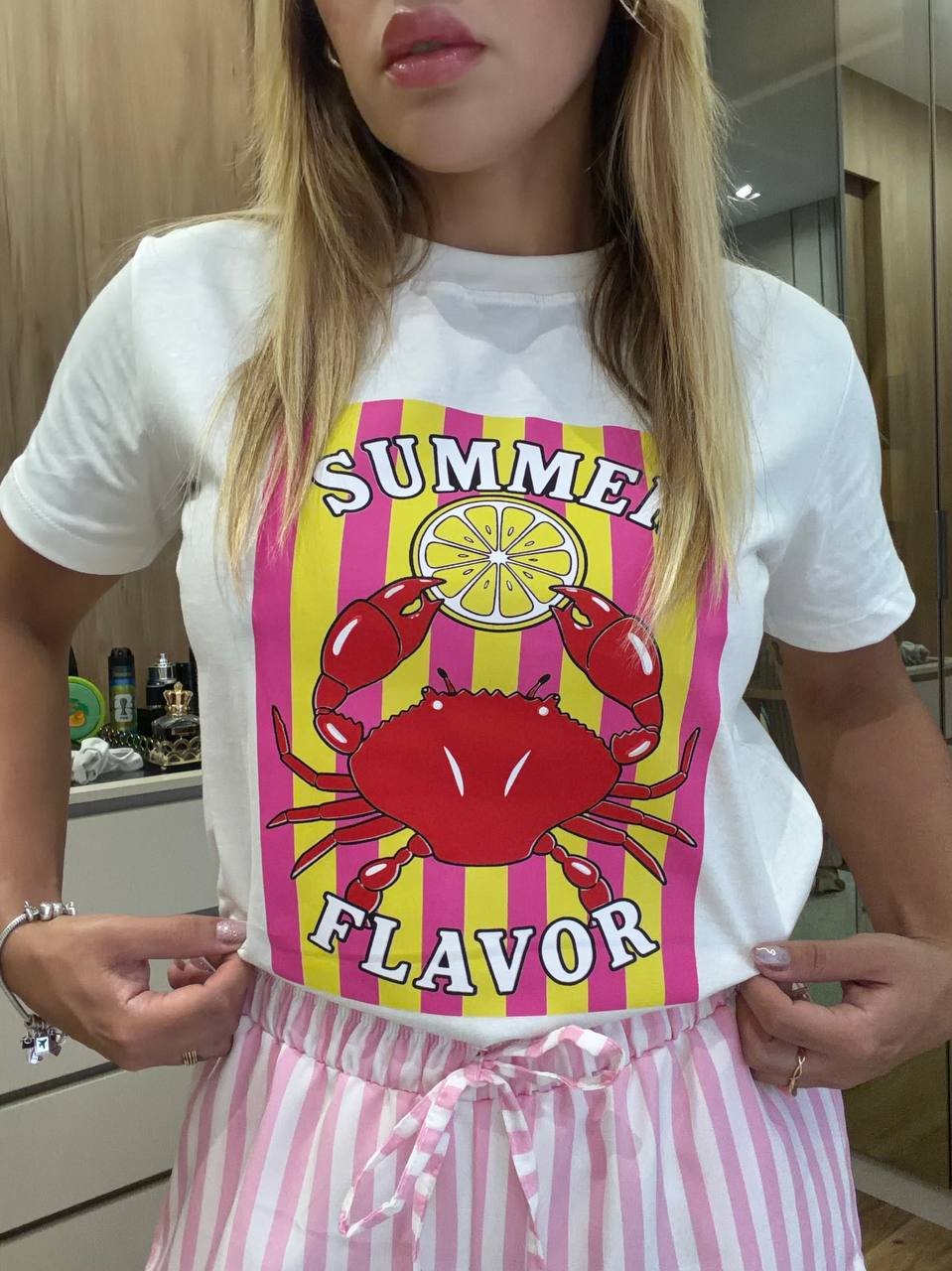 T- shirt plus size praia