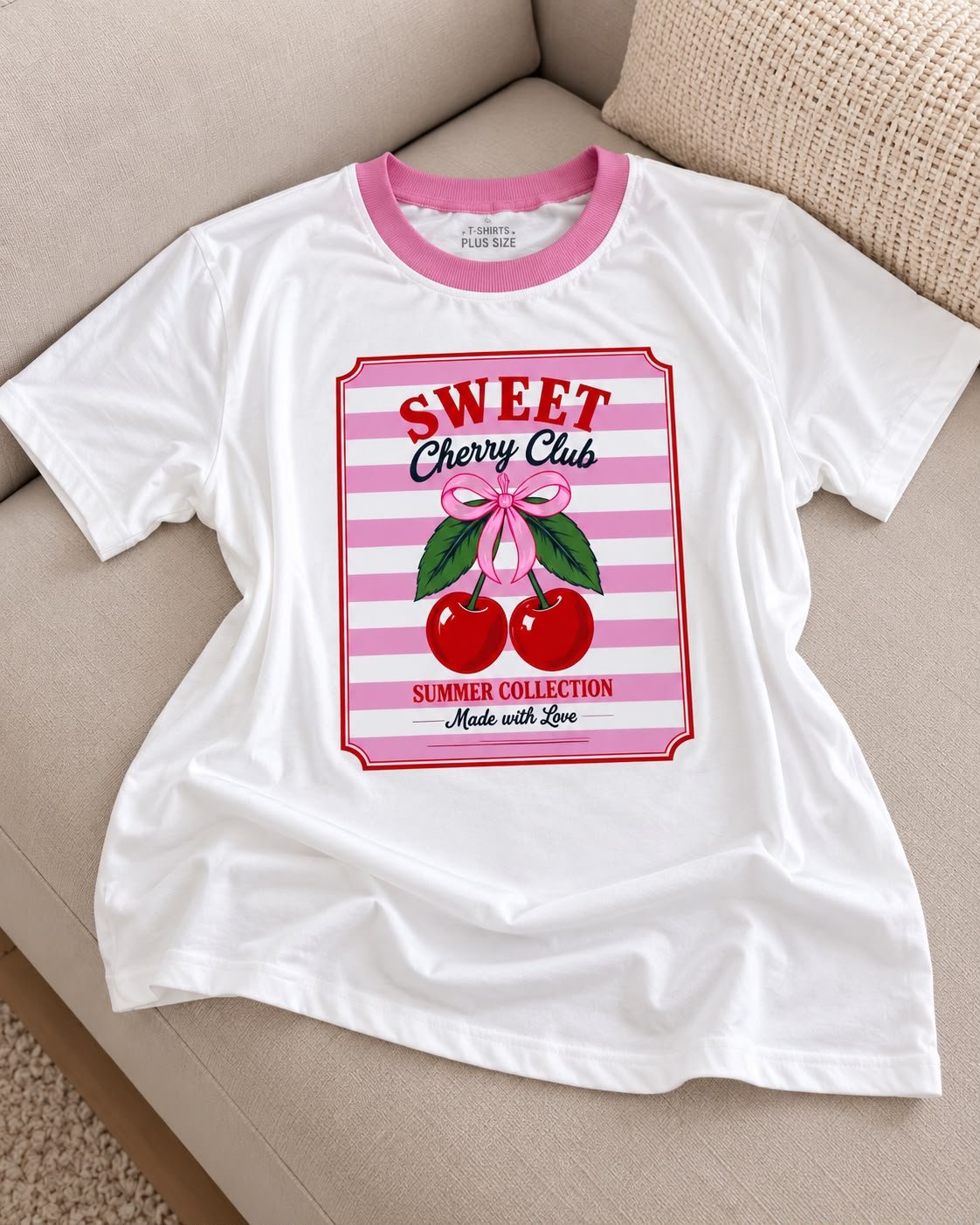 T-shirt plus size sweet cherry