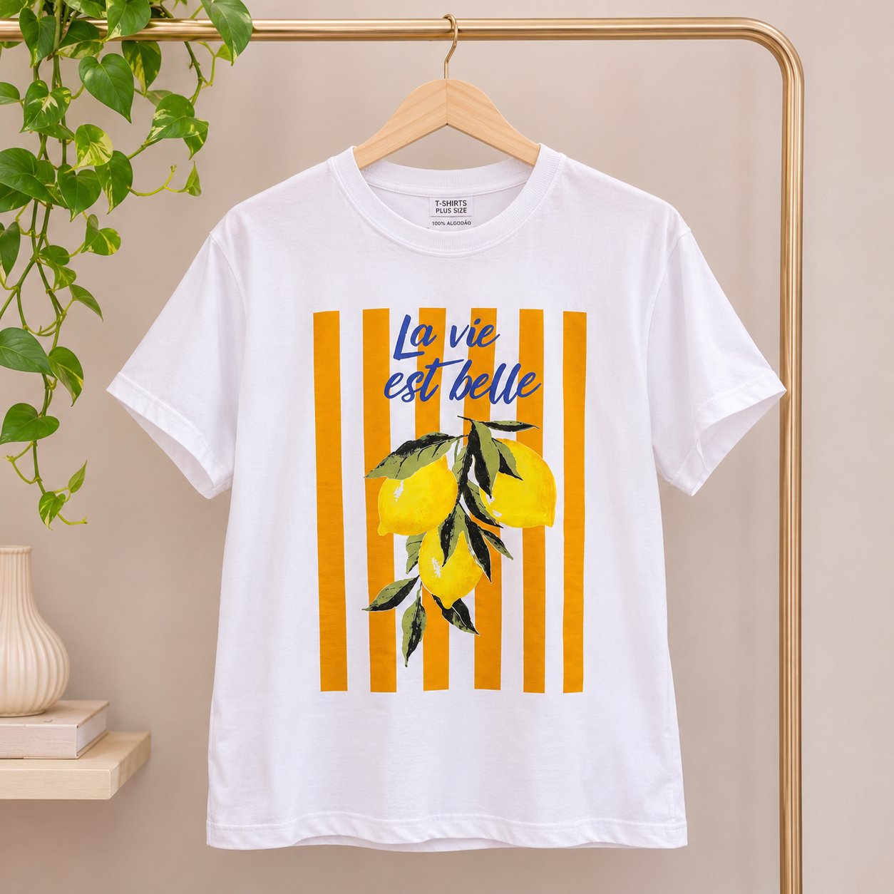 T-shirt plus size la vie