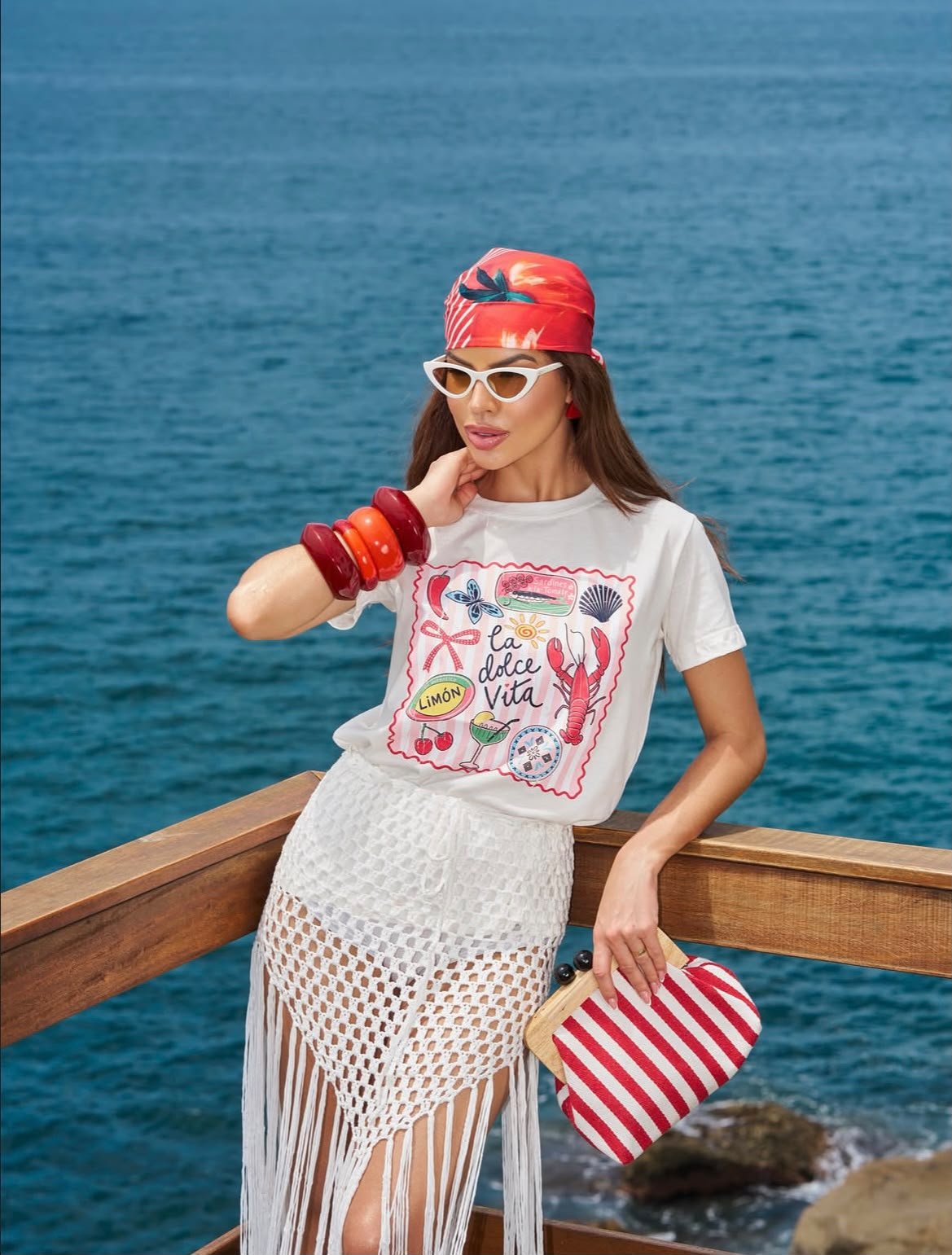 T-shirt plus size la dolce vita