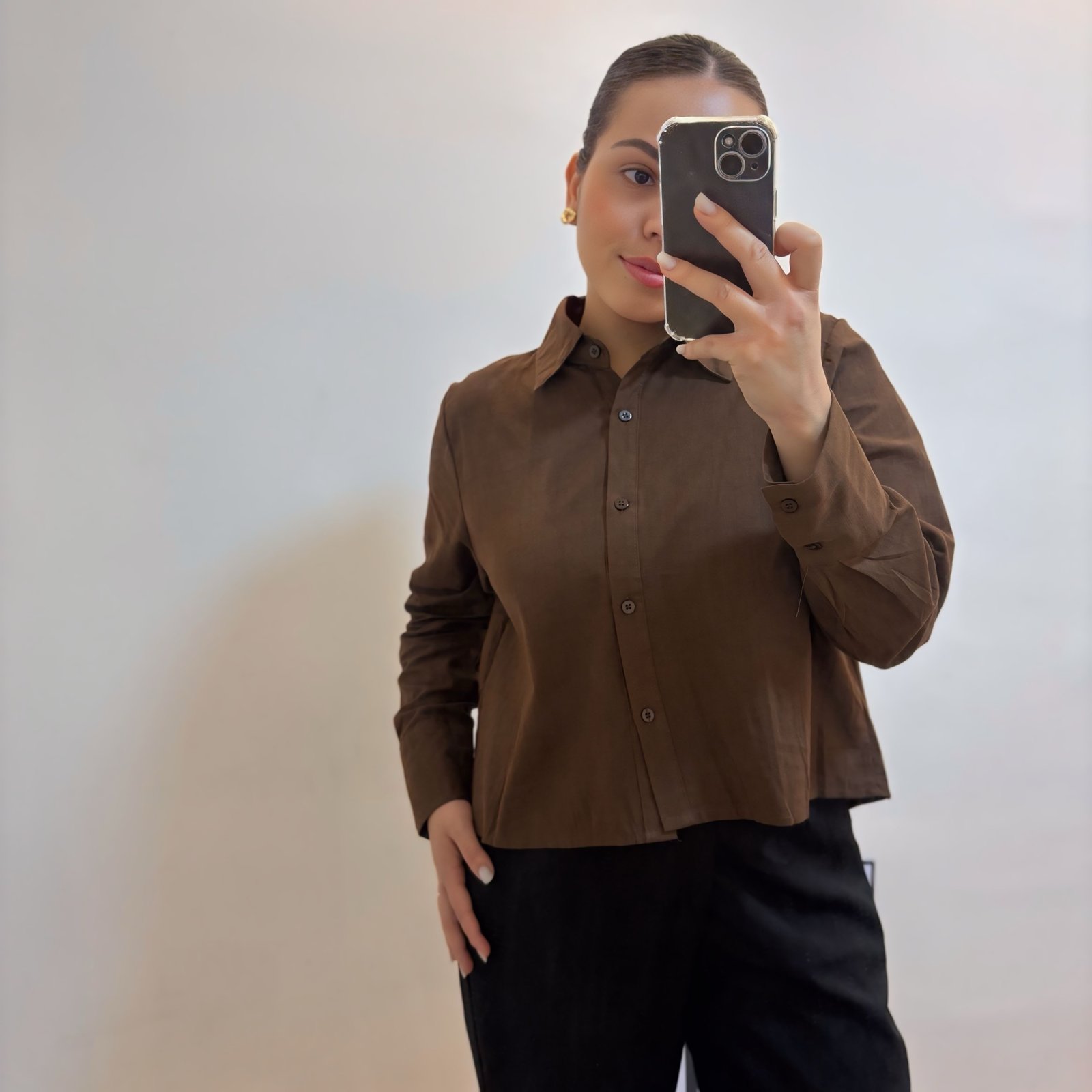 Camisa Aline - estilo cropped