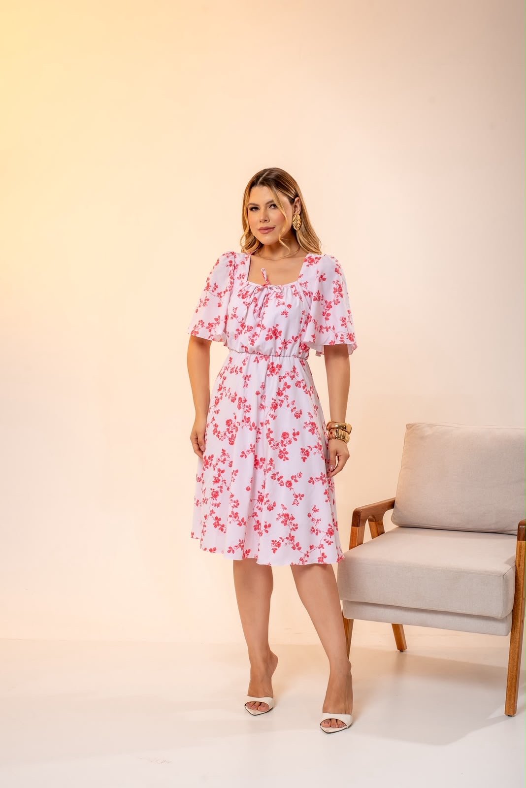 Vestido Laura estampado - Coleção Paris