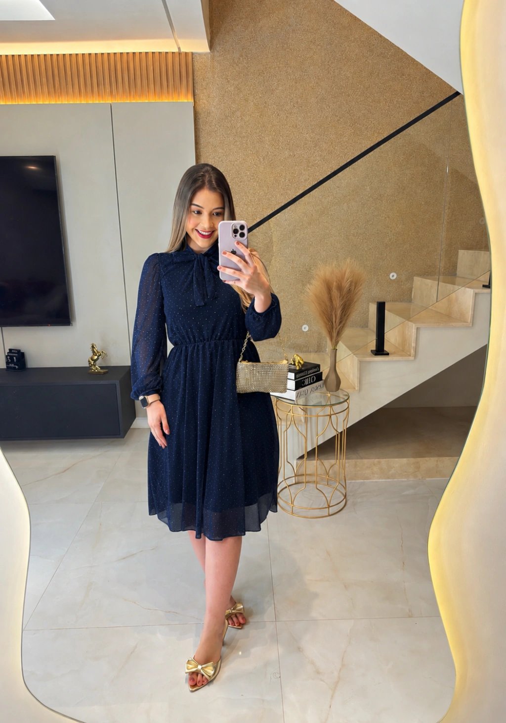 Vestido Valen brilhoso - Coleção Paris foto 2