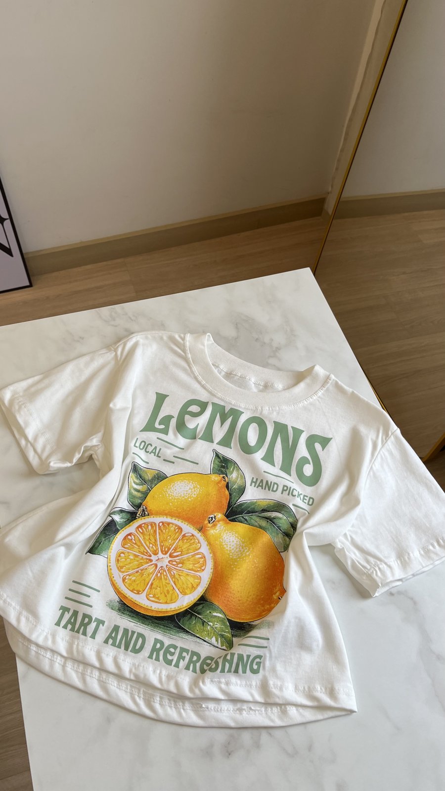 T- shirts cropped lemons foto 3