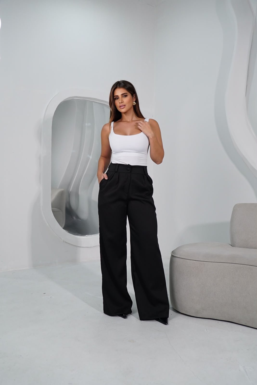 Calça Pantalona Rio Cor preta